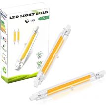Ampoules R7S led 118mm Dimmable, Ampoule led R7S 20W Équivalent à Lampe Halogène 200W, Sans Scintillement,R7S led Ampoule Blanc Chaud 3000K