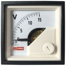 Rs Pro - Ampèremètre analogique de panneau v c.c. 48mm x 48mm ( Prix pour 1 )