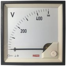 Rs Pro - Ampèremètre analogique de panneau v c.c. 96mm x 96mm ( Prix pour 1 )