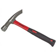 Am-tech - brick hammer masonary chipping 24OZ steel fibreglass shaft rubber grip A1825