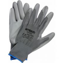 Light Duty pu Coated Palm Gloves Grey xl (Size: 10) - N2450