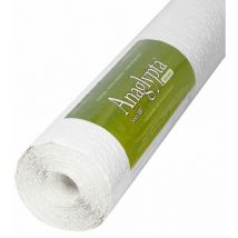 Anaglypta - Textured White Paintable Thick Wallpaper Stone Oak Freematch RD177 - White