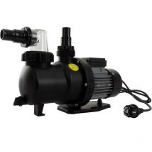 Anaterra - Bomba de Agua Eléctrica – Autoaspirante, Monofásica, 250W, 220V, 7000 l/h, 5,5 kg, 45 x 18 x 30 cm, de Plástico, Negra, Resistente - Bomba