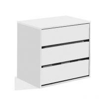 Caesaroo - Commode pour armoire 60x44x57 cm blanc mat avec trois tiroirs - Frosinone