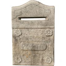 Biscottini - Ancienne boîte aux lettres en fonte finition antique
