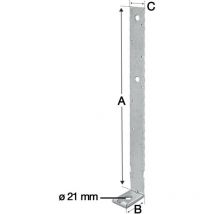 Simpson Strong Tie - Anclaje de acero inoxidable LTT20B 502x70x51