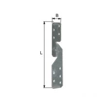 GAH - Anclaje para poste de viga l / r 210x33x2mm (Por 50)