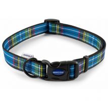 Ancol - Adjustable Collar Tartan Blue - lge - 800699