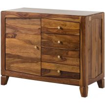 ANCONA 115 Commode en bois de sheesham - laqué / brun 100x45x80
