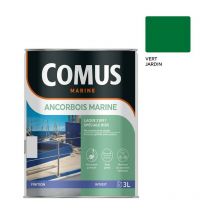 Comus - ancorbois marine vert jardin 3L Laque microporeuse pour la protection et la décoration des bois et dérivé