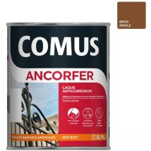 Ancorfer brillant 0.75L Brun argile - Peinture-laque antirouille pour métaux et autres supports Comus