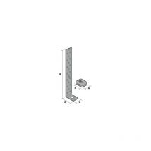 Ancrage pour montant d'ossature simpson - A40xB490xC50 mm - AH49050/2-FR