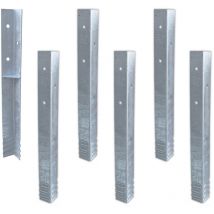 Ancrage au sol ancrage poteau SolidLock - set de ancrages pour aire de jeux & portique balançoire, ancrages en profilé pour cabane enfant & palissade