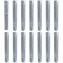 Ancrage au sol ancrage poteau SolidLock - set de ancrages pour aire de jeux & portique balançoire, ancrages en profilé pour cabane enfant & palissade
