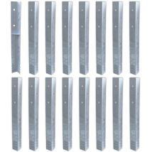 Ancrage au sol ancrage poteau SolidLock - set de ancrages pour aire de jeux & portique balançoire, ancrages en profilé pour cabane enfant & palissade