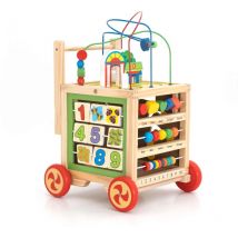 Robincool - Andador para Bebés Multiactividades Montessori Corfù 33x33x45 cm de Madera Eco Estimula el Desarrollo Psicomotor