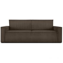 KONSIMO NAPI Schlafsofa in Pet Friendly Cord-Stoff, braun