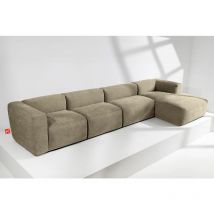 Buffo Ecksofa Rechts 6-sitzer Mit Extrem Weicher Und Bequemer Sitz, Gelb - Konsimo