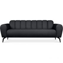 Rubero Moderne 3-Sitzer-Sofa mit Beinen, dunkelgrau - Konsimo