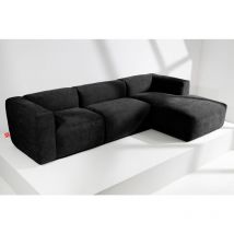 KONSIMO BUFFO Ecksofa Rechts mit extrem weicher und bequemer Sitz, grau