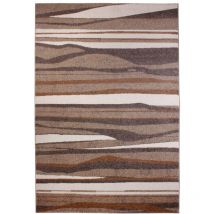 Teppich Chelles braun-gestreift, 60 x 110 cm Teppiche Teppichboden - Andiamo