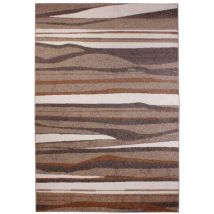 Teppich Chelles braun-gestreift, 80 x 150 cm Teppiche Teppichboden - Andiamo