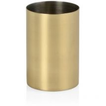 Portacepillos, inox, dorado, ø 6,5 x 9,5 cm