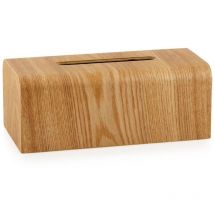 Wadiga - andrea house BA70011 Caja Para Pañuelos De Madera Cuadrada Beige - ref: BA70011