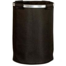 Andrea House - BA70173 Cesto Para La Ropa De Tela Negro Moderno - ref: BA70173
