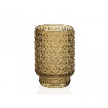 CR17177 Porta Velas Tea Light Vidrio Marrón - ref: CR17177 - Andrea House