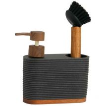Dispenser in poli/acacia grigio - Andrea House