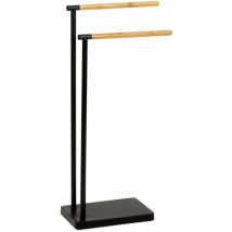 Handtuchhalter Fuß schwarz Metall 30 x 20 x 78cm ba72130 andrea Haus