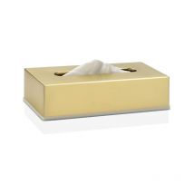 ANDREA HOUSE Tissue Box Gold