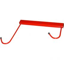 Andrys - Porte-Vélos Mural 2 Places, avec Support de Fixation et Tube, avec Vis, en Acier Galvanisé, Or Tropical, 35x37x30 cm - Colore: Rosso