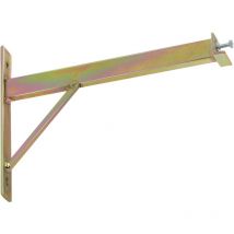 Andrys Srl - Andrys - Porte-Vélos Mural avec Support de Fixation et Tube Frontal, avec Vis et Bouchons, en Acier Galvanisé, Or Tropical, 78x37x28 cm,