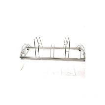 Andrys Srl - andrys - Rastrelliera Porta Biciclette a Terra, con Sistema di Posteggio Alto e Basso, con Tappi in Pvc Neri, in Acciaio Inox, Colore