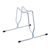 Andrys - Râtelier Porte-vélo au Sol 1 Place, Fixe, également pour vélos avec frein à disque, en acier, couleur argent, 35 x 35 x 30 cm - Posti: 1