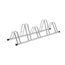 Andrys Srl - Andrys - Râtelier Porte-vélos 5 places, avec postes hauts et bas, embouts en pvc noirs, galvanisé à froid, couleur argent, 140 x 42 x 40