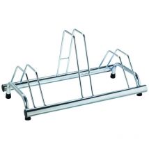 Andrys Srl - Andrys - Râtelier Porte-vélos au sol pour extérieur et intérieur, 3 places, avec postes hauts et bas, galvanisé à froid, or tropical, 77