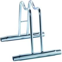 Andrys Srl - Andrys - Support de vélo au sol, 1 place, avec cône, également pour vélos à frein à disque, galvanisé à froid, or tropical, 38,5 x 42 x