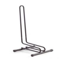 Andrys Srl - Andrys - Support pour vélo, 1 place, démontable, avec bouchons, en acier, couleur noire, 38,5x29x67 cm, largeur du rail de stationnement