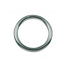 Anelli Saldati Zincocromati Pezzi 50 Filo Mm. 6 Foro Mm.40
