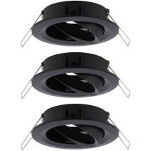 92487 ebl Choose Anello di montaggio Kit da 3 10 w Nero (opaco) - Paulmann