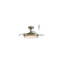Ventilatore led Pale Pieghevoli Pelle Muschio 72W 7920Lm cct Dim