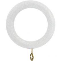 Anello In Legno Liscio Con Fibbia 29x45 mm. Bianco