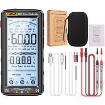 Decdeal - aneng 681 6000 Counts Smart Digital Multimeter Anti-Burn Universal wiederaufladbarer Zähler ncv Tester, Schwarz