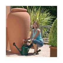 Antike Terracotta Amphore Graf Wassertank 500 Liter mit Hahn, traditionelle Amphore 79 x 150 cm