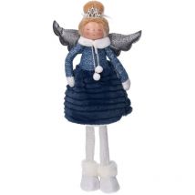 Ange en tissu bleu cm23x15h51