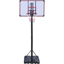 Angel Sports - Panier de Basket sur Pied 270-305 cm Noir et Blanc a partir de 6 ans et + Facile d placer Jeux Plein Air Panier de Basket