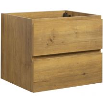 Badplaats - Waschbeckenunterschrank Angela 60cm - Eiche - Unterschrank Badmö